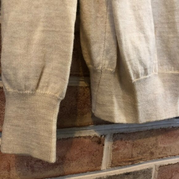 Brooks Brother Womens Ivory 100% Merino Wool Made in Italy LS Cardigan Sweater S - Picture 4 of 8